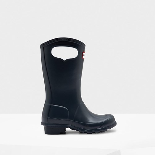 Hunter Original Grab Handle Rain Boots For Kids - NZ H1342